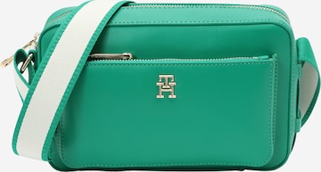 TOMMY HILFIGER Чанта с презрамки 'Iconic' в зелено: отпред