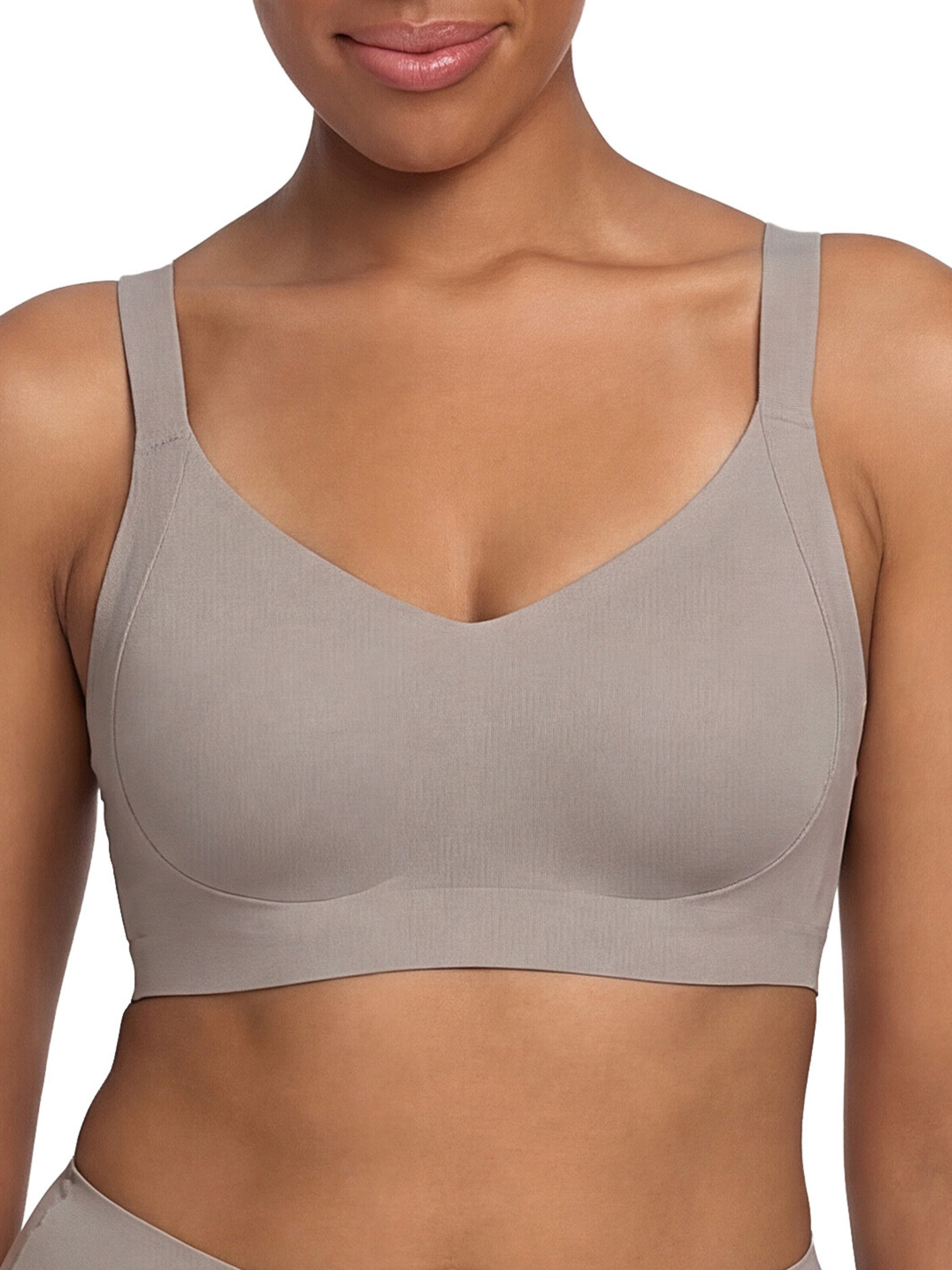 Push-up Reggiseno 'Seamless Compact Push-Up BH' di cfab (formerly creamy fabrics) in grigio: frontale