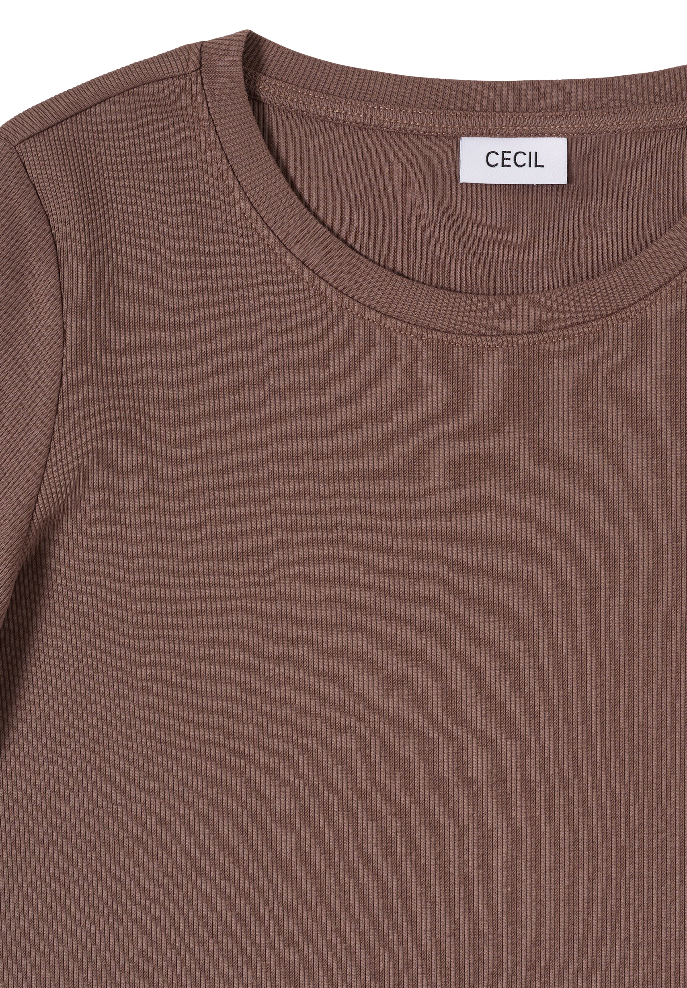 CECIL T-Shirt in Braun