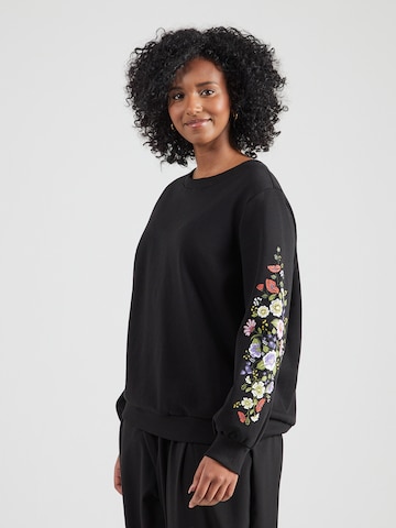 ONLY Carmakoma Μπλούζα φούτερ 'CARVIMA' σε μαύρο: μπροστά