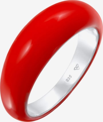 ELLI Ring 'Chunky' in Rot: Vorderseite