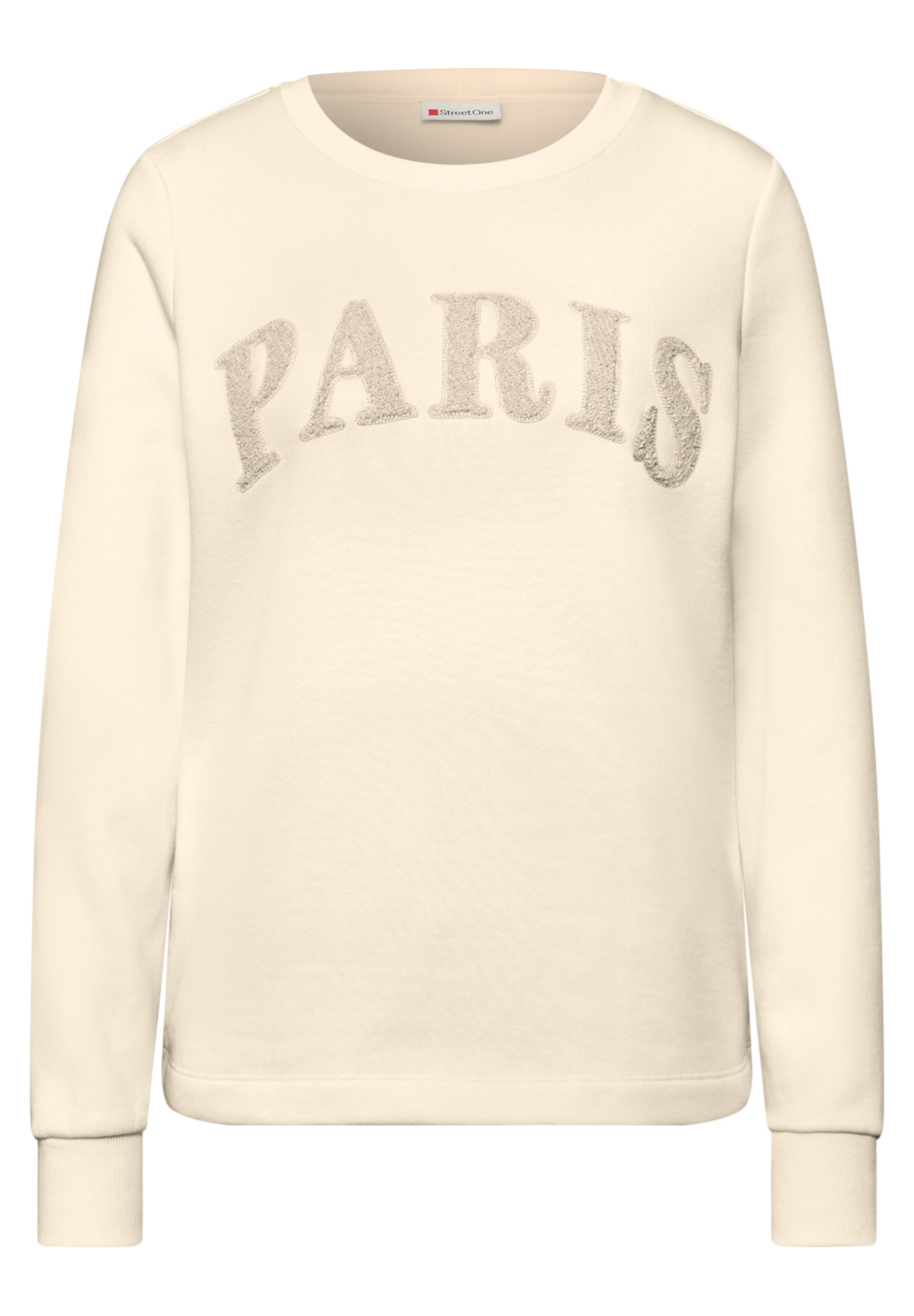 STREET ONE Sweatshirt in Beige: front