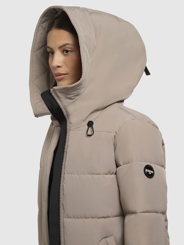 khujo Vinterfrakke 'FALTD' i beige