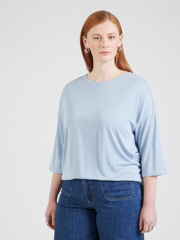 ONLY Carmakoma - Camisa 'CARHANNAH' em azul: frente