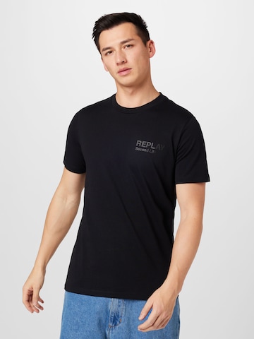 REPLAY Shirt in Black: front