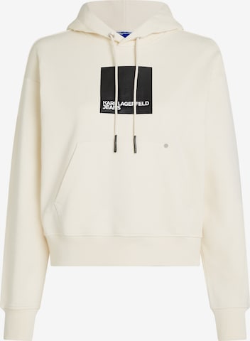 KARL LAGERFELD JEANS Свитшот ' Regular Fit Logo ' в Бежевый: спереди