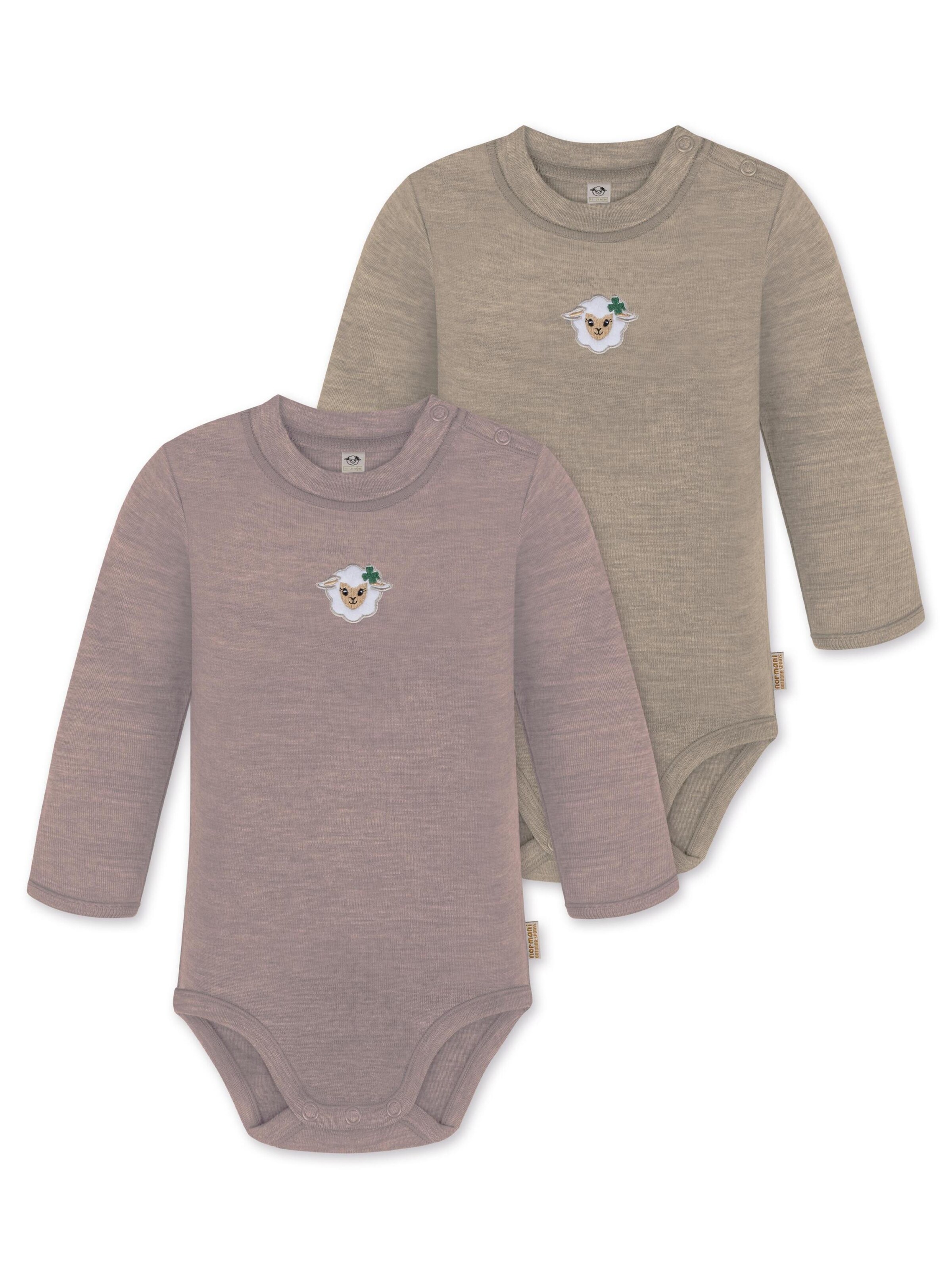 Barboteuse / body 'Tuai' normani en rose : devant