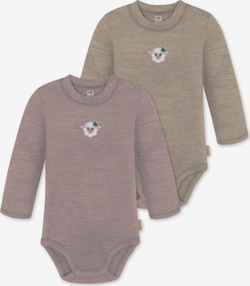 Barboteuse / body 'Tuai' normani en rose : devant