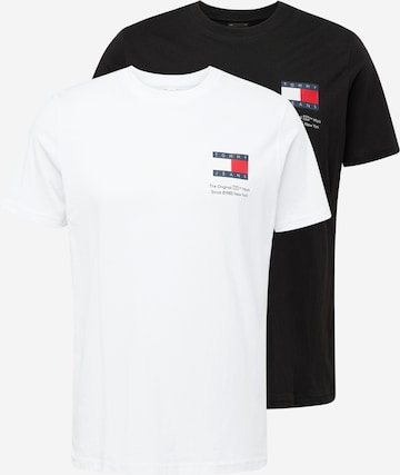 Tommy Jeans - Camiseta en negro: frente