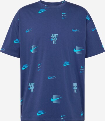 Nike Sportswear Shirt in Blau: predná strana