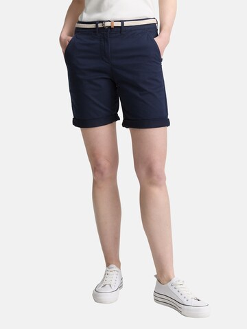 TOM TAILOR Slimfit Broek in Blauw: voorkant
