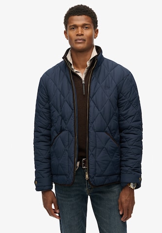 Veste fonctionnelle Superdry en bleu : devant