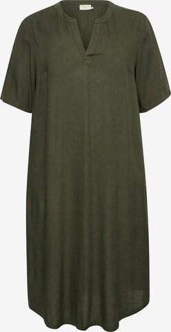 KAFFE CURVE Μπλουζοφόρεμα 'Mille' σε πράσινο: μπροστά