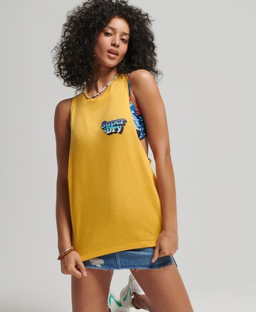 Superdry Top 'Cali' in Yellow: front
