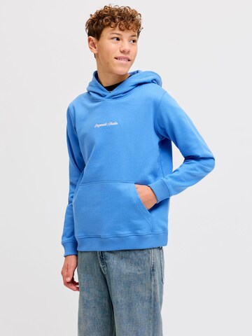 Jack & Jones Junior Sweatshirt 'JORNorrebro' in Blauw: voorkant