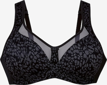 ANITA Minimiser Bra 'Clara Art' in Black: front