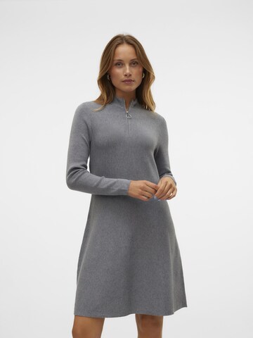 VERO MODA Knit dress 'VMNancy' in Grey: front