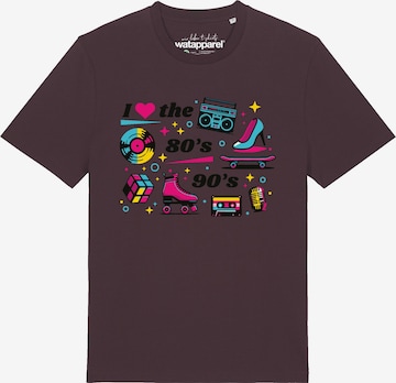 T-Shirt '80s Love' Watapparel en marron : devant