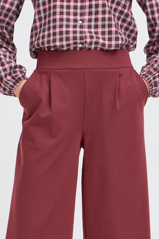 Wide Leg Pantalon 'BYRizetta' b.young en rouge