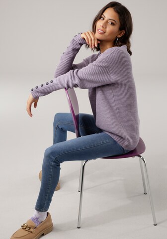 LAURA SCOTT Sweater in Purple