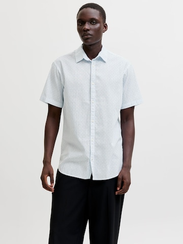 JACK & JONES - Ajuste regular Camisa en azul: frente