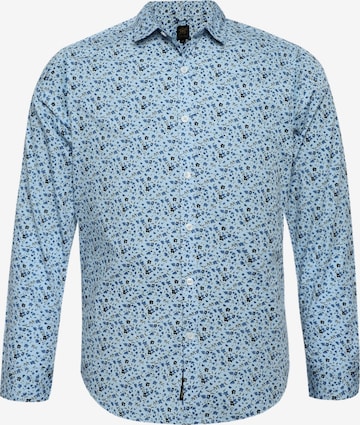 Campus Sutra Regular fit Button Up Shirt 'Ashton' in Blue: front