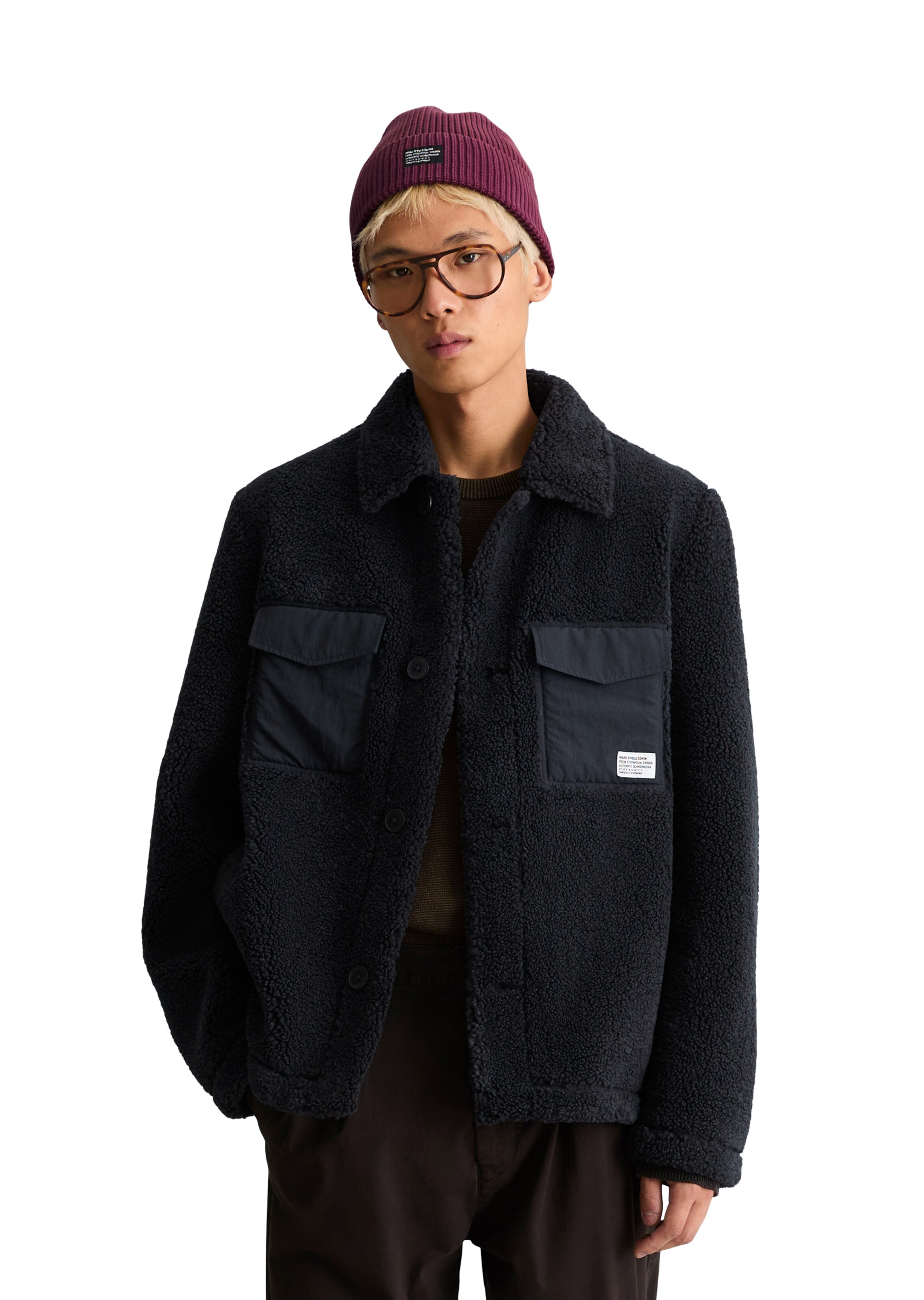 Marc O'Polo DENIM Tussenjas in Blauw: voorkant