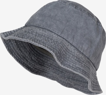 styleBREAKER Hut 'Fischerhut in Washed Optik' in Grau: Vorderseite