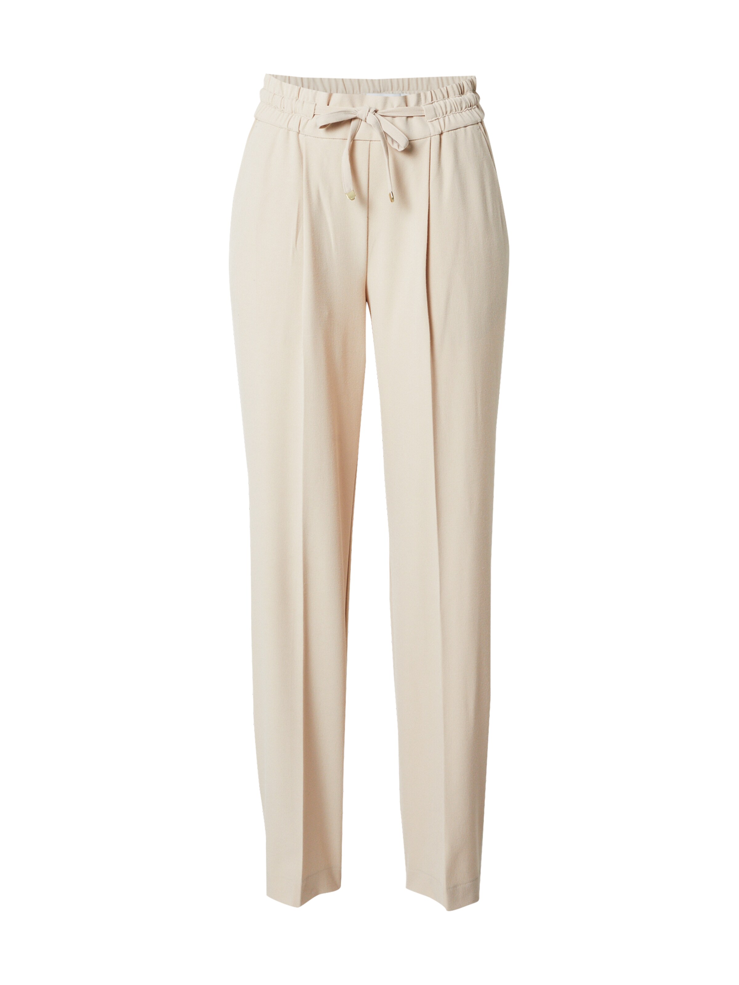 b.young Bukser med fals 'BY Danta' i beige: forside