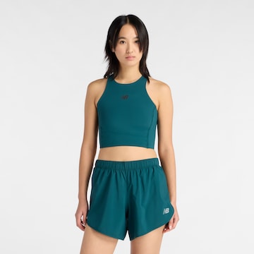 Haut de sport 'RC Elite Storage Crop Tank' new balance en vert : devant