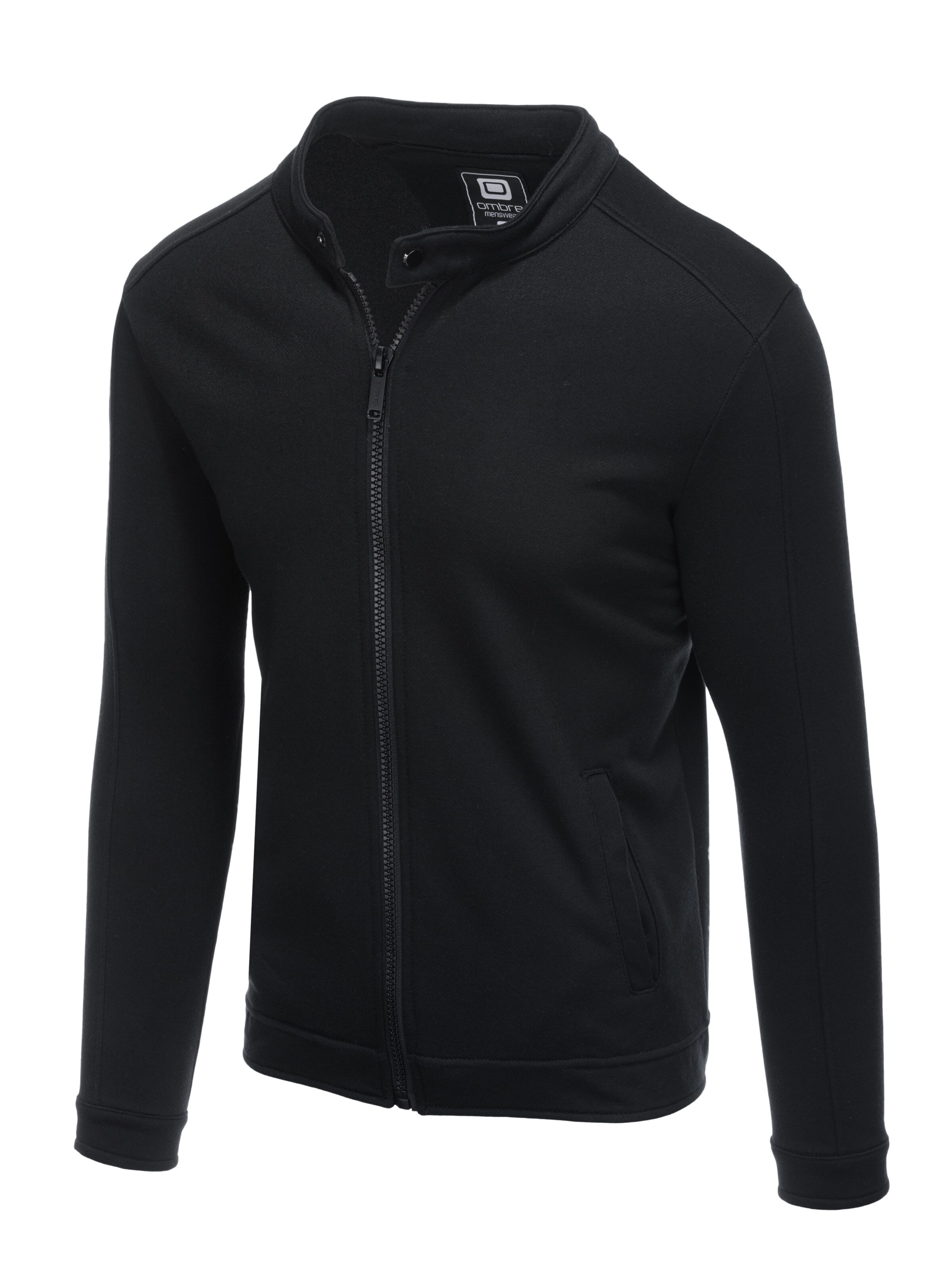 Ombre Sweatjacke 'B1071' in Schwarz