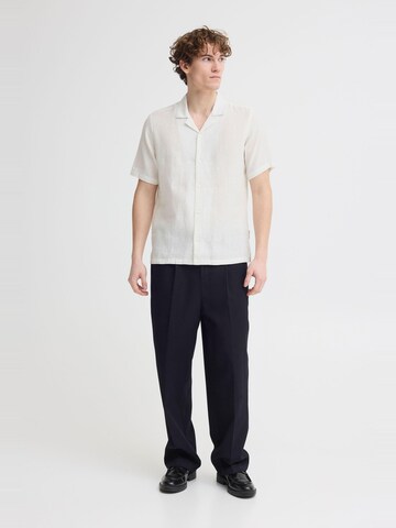 Casual Friday Regular Fit Leinenhemd ' CFSauby Linen Mix ' in Weiß