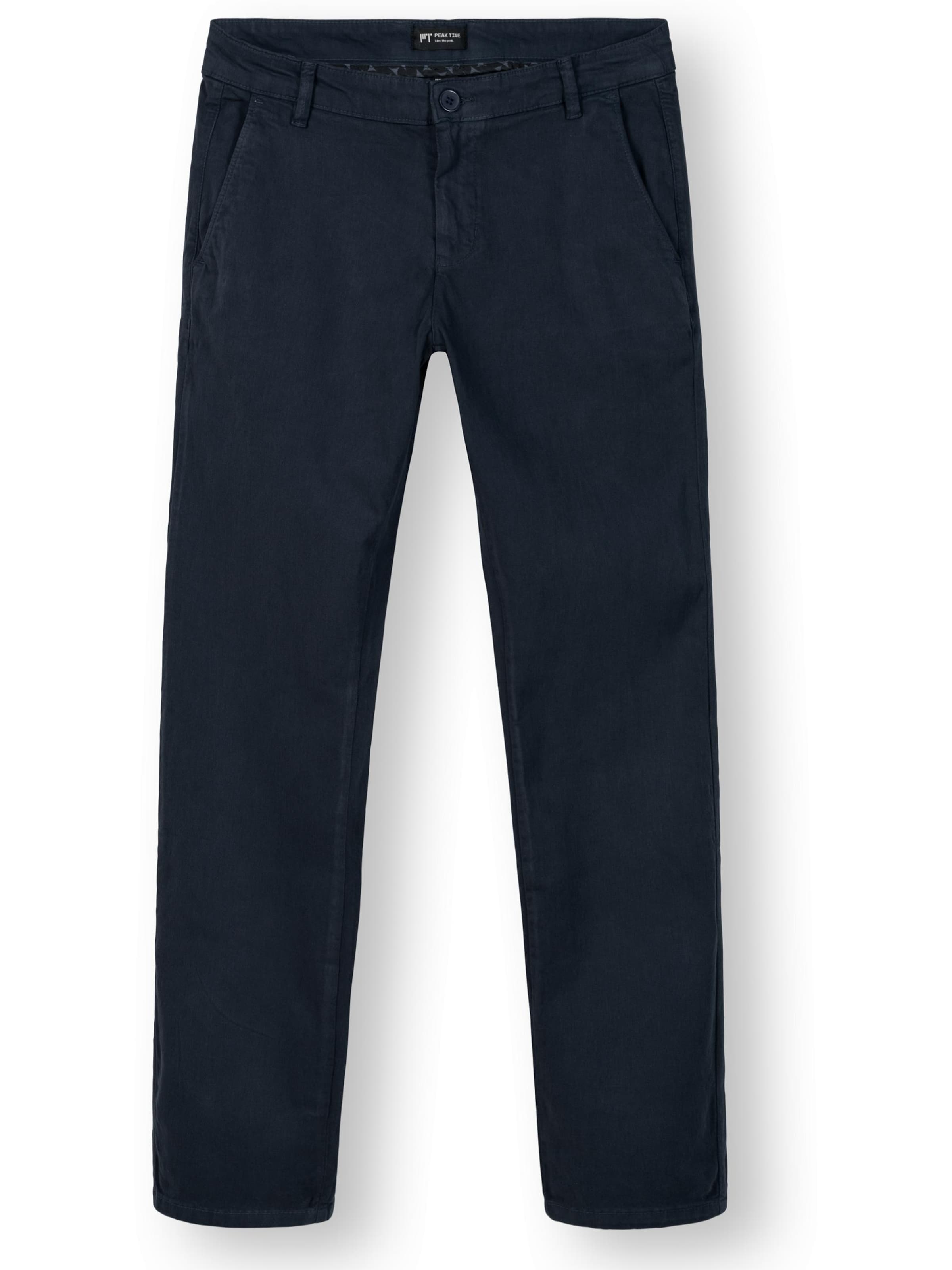 Pantalon chino 'Solon' Peak Time en bleu : devant