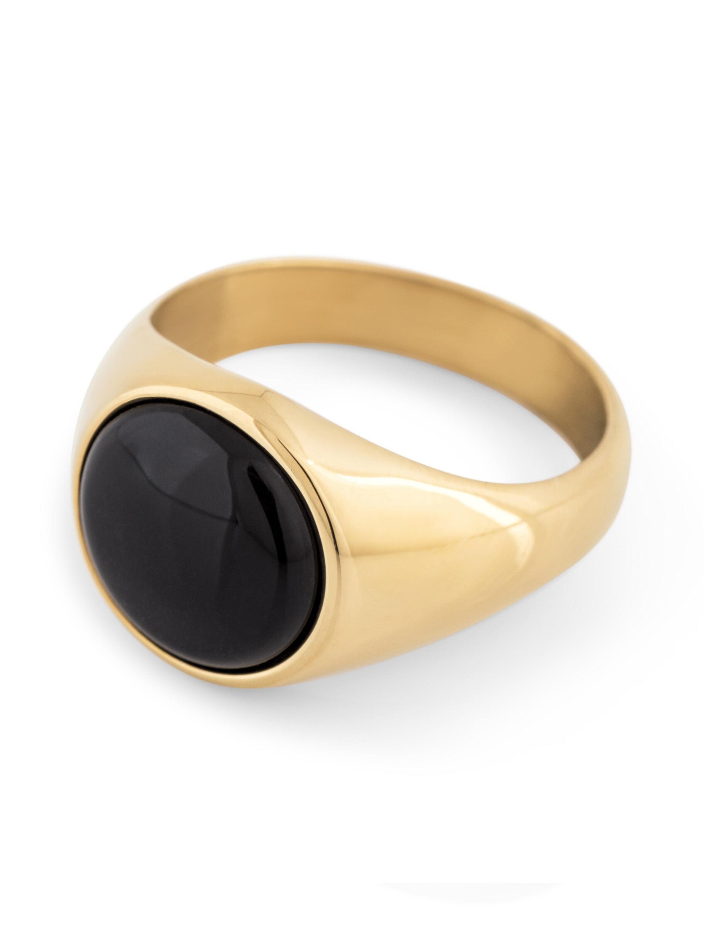 Akitsune Ring 'Coruscent Ring Gold-Onyx' in Gold