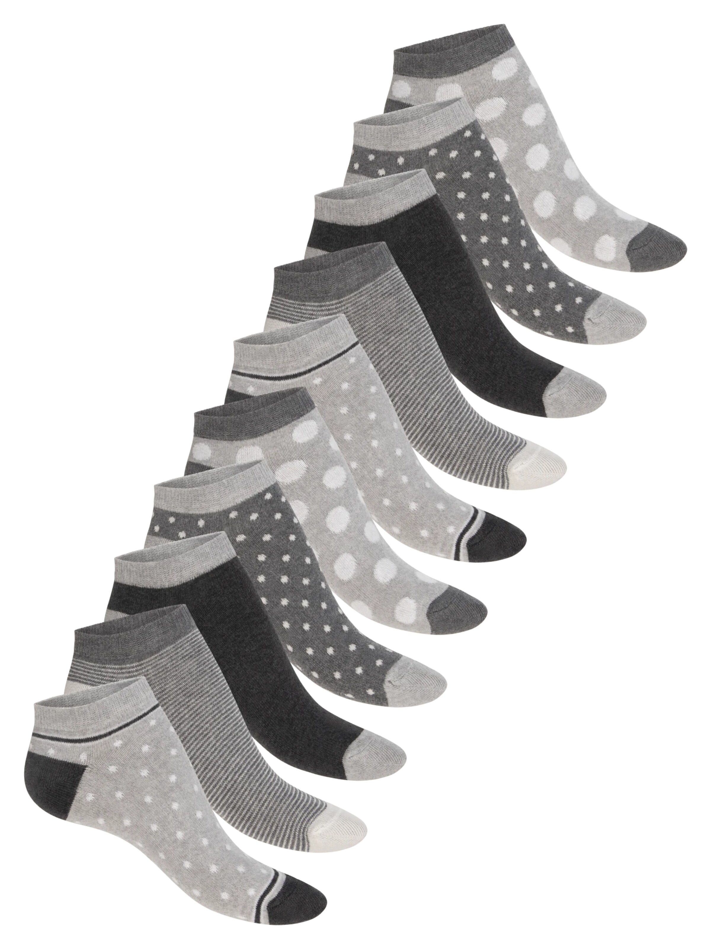 celodoro Füßlinge 'cute socks'‌‌‌‌‌‌‌‌‌ in Grau: Vorderseite