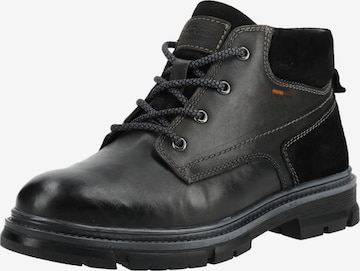 Dockers by Gerli Schnürboots in Schwarz: Vorderseite