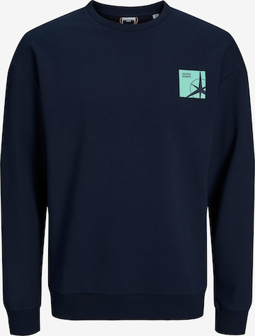 JACK & JONES Sweatshirt 'FILO' in Blauw: voorkant