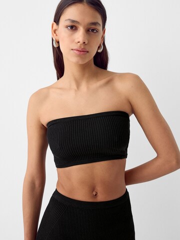 Bershka Top in Schwarz
