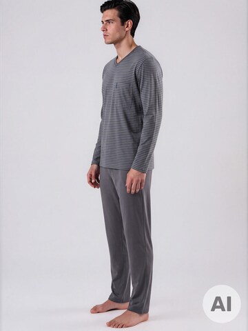 Pyjama long ' Extra Light ' Ammann en gris