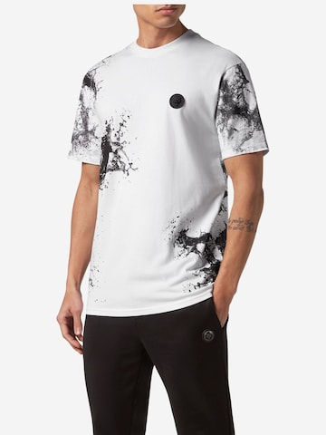 Maglietta di Plein Sport in bianco: frontale