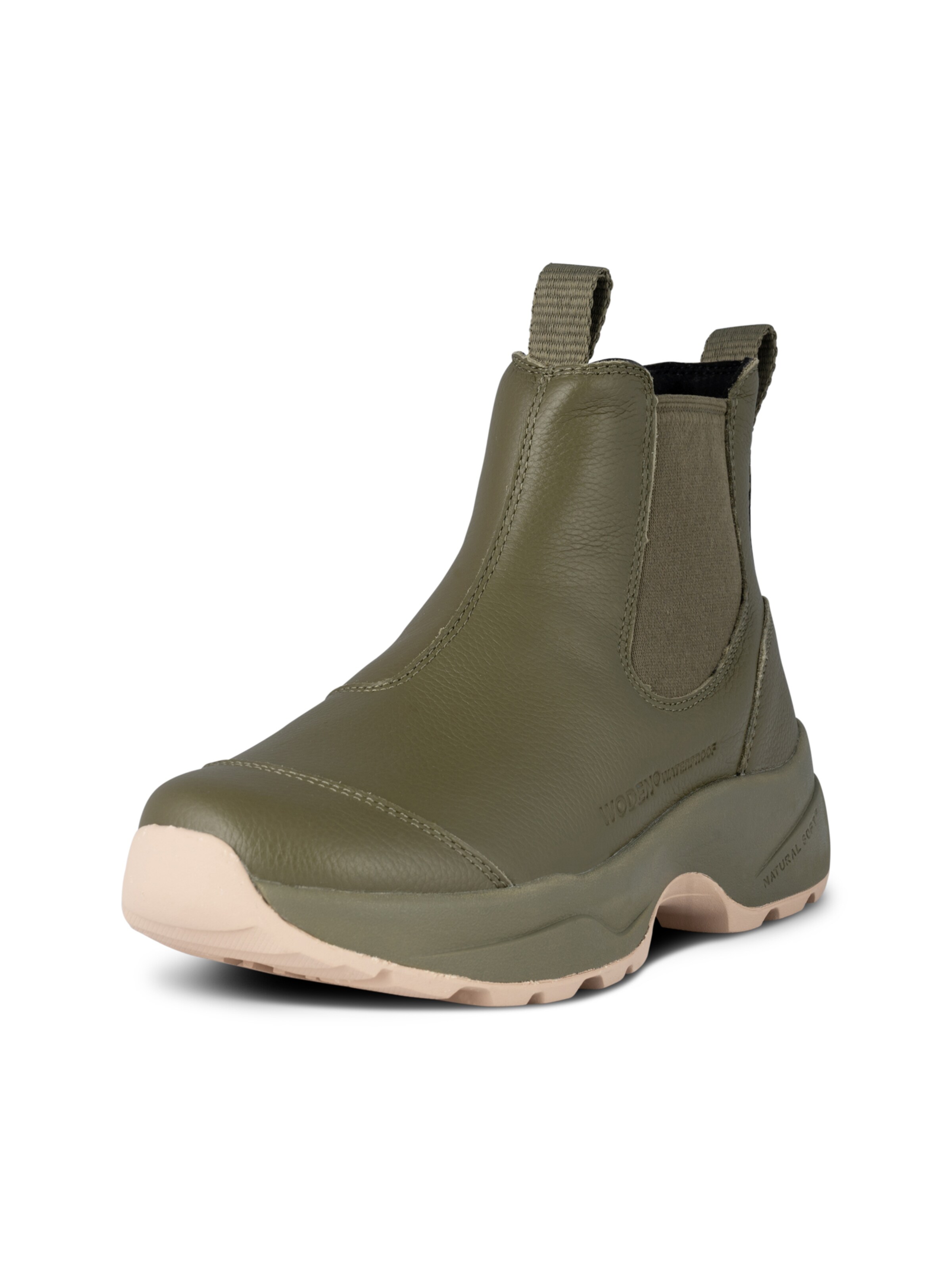 WODEN Chelsea Boots 'Silje' i grøn: forside