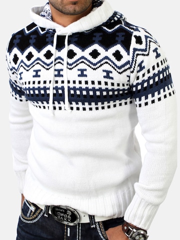 Reslad Pullover 'RS3013'‌‌‌‌‌‌‌‌‌‌ in Weiß: Vorderseite
