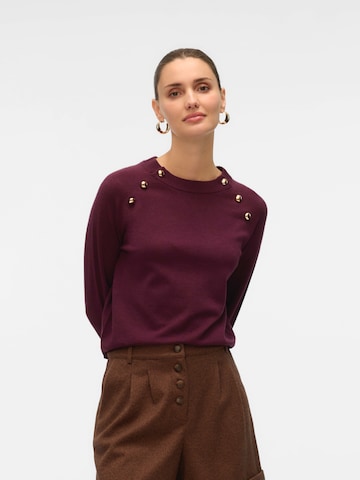 raudona VERO MODA Megztinis 'VMHAPPY': priekis