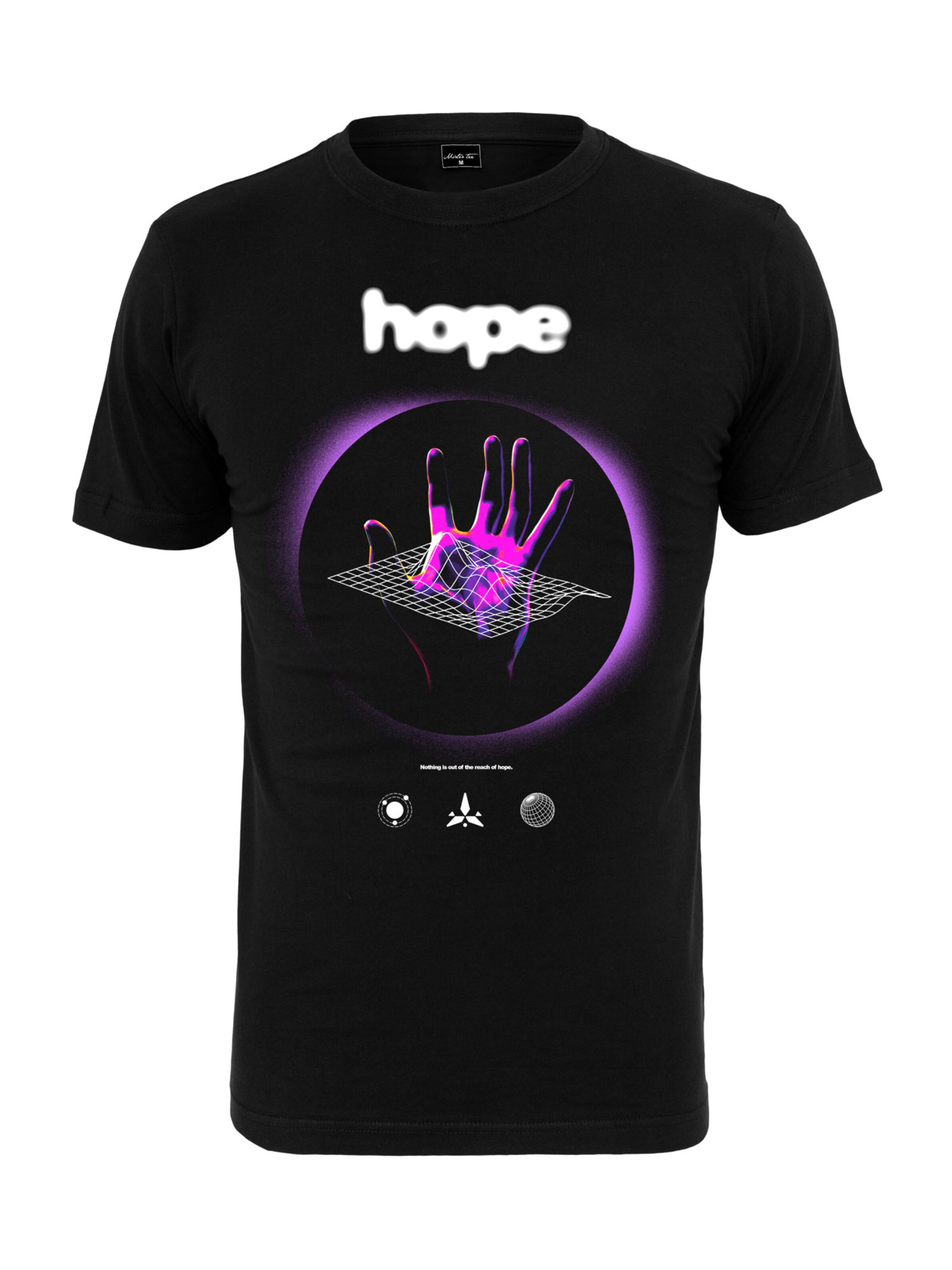 Mister Tee Shirt 'Hope' in Black: front