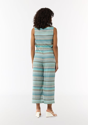 Wide Leg Pantalon COMMA en bleu : derrière