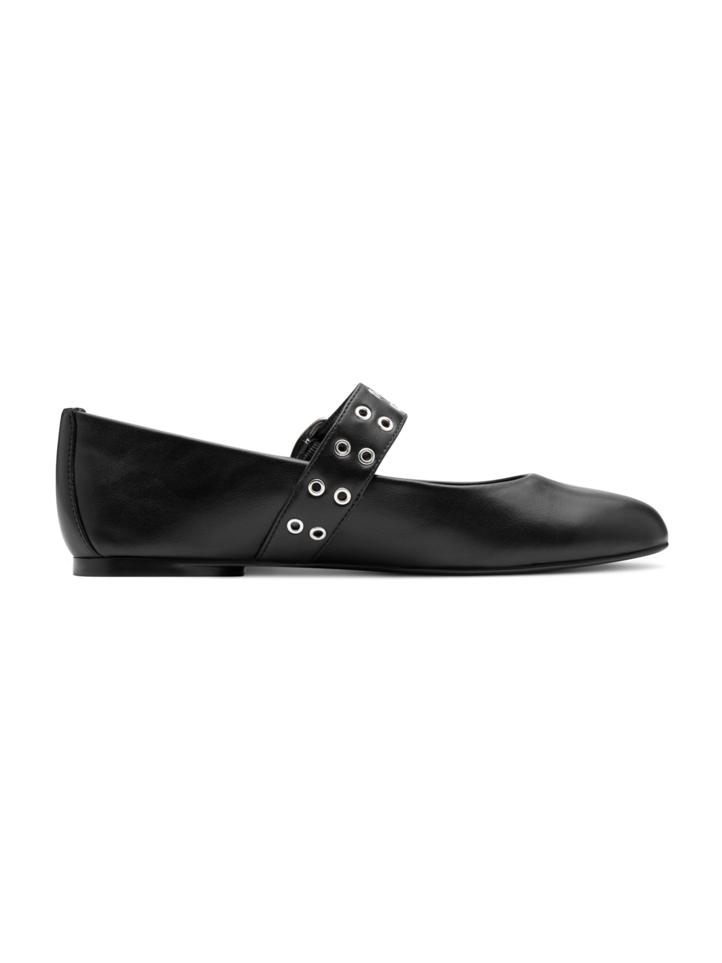 Tamaris Ballet Flats with Strap in Black