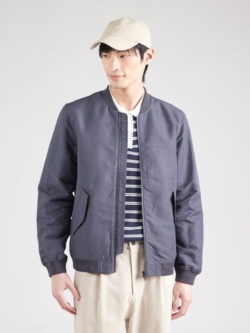 Veste mi-saison 'Rex' elvine en bleu : devant