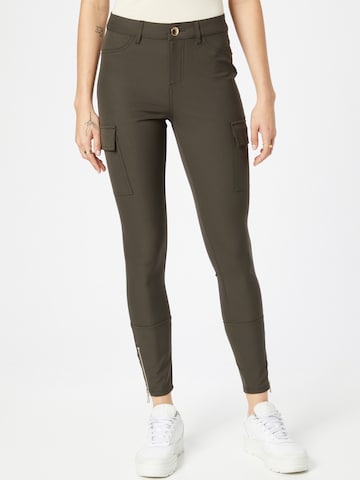 River Island Skinny Cargobroek in Grijs: voorkant