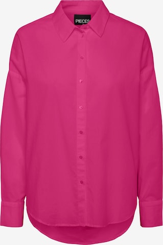 PIECES Блузка 'Tanne' в Ярко-розовый: спереди