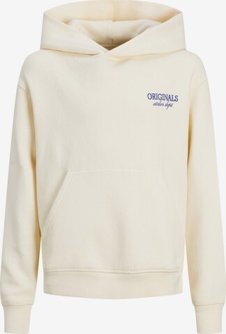 Jack & Jones Junior - Sweatshirt 'Santorini' em bege: frente